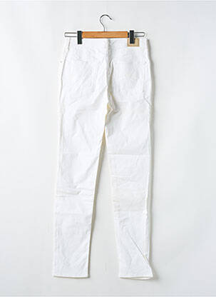 Pantalon slim tissage popeline taille normale beige CIMARRON femme