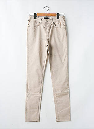 Pantalon slim tissage popeline taille normale gris CIMARRON femme