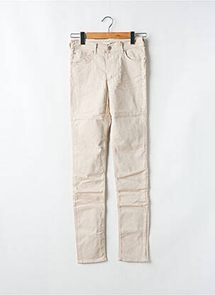 Pantalon slim tissage popeline taille normale gris CIMARRON femme