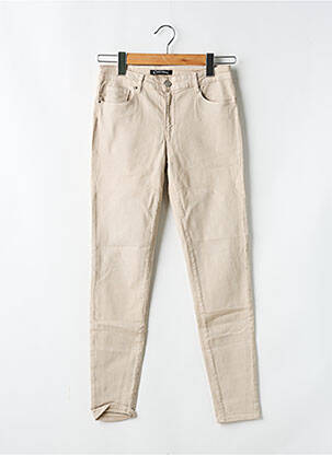 Jeans coupe slim stretch taille normale beige CIMARRON femme