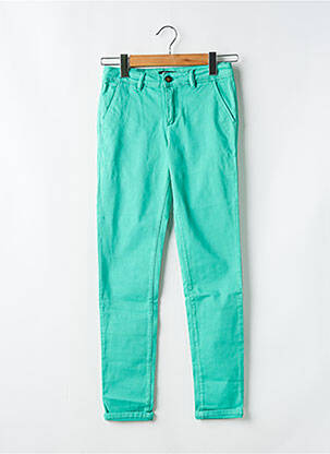 Pantalon chino tissage popeline taille normale vert CIMARRON femme