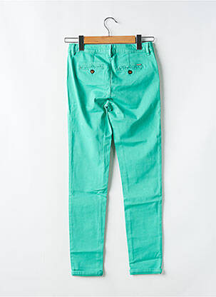 Pantalon chino tissage popeline taille normale vert CIMARRON femme