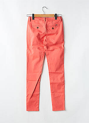 Pantalon chino tissage popeline taille normale orange CIMARRON femme