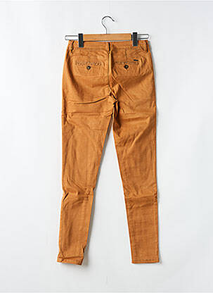 Pantalon chino tissage popeline taille normale jaune CIMARRON femme