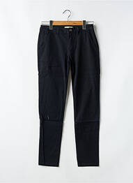 Pantalon chino tissage popeline taille normale noir CLOSETTE femme