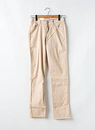 Pantalon slim tissage popeline taille normale beige KANOPE femme