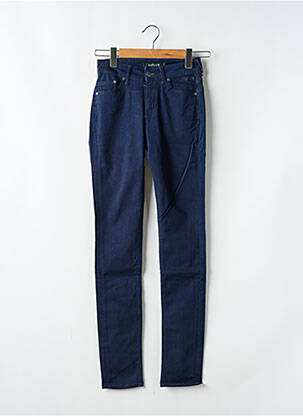 Jeans coupe slim tissage brut taille basse bleu KANOPE femme