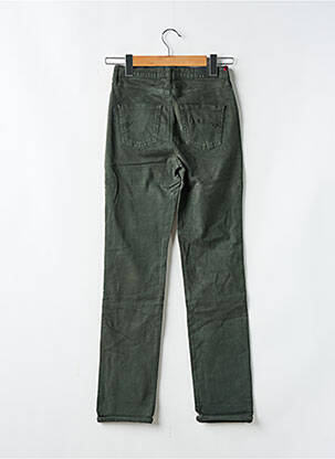 Jeans coupe droite stretch taille normale vert KANOPE femme