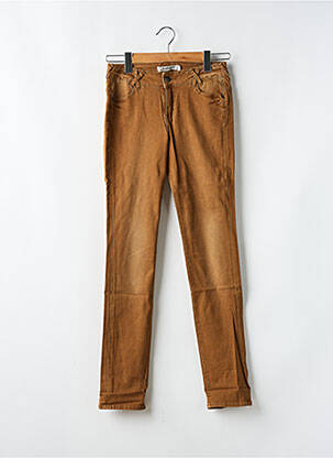 Jeans coupe slim stretch taille normale marron KANOPE femme