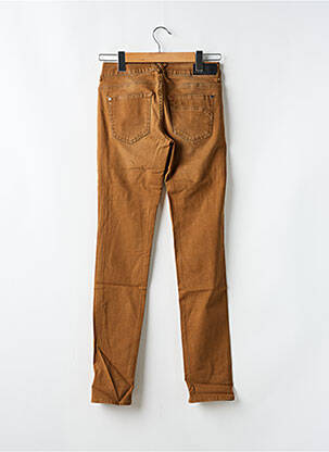 Jeans coupe slim stretch taille normale marron KANOPE femme