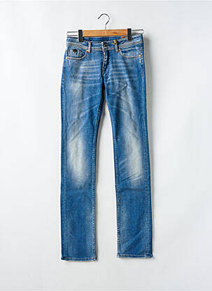 Jeans coupe droite effet usé délavé taille normale bleu KAPORAL femme