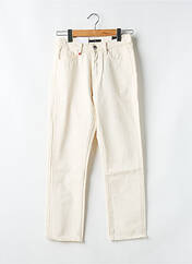 Jean coupe Mom beige F.A.M. pour femme seconde vue