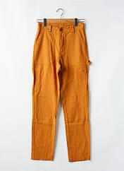 Pantalon droit orange #OOTD pour femme seconde vue