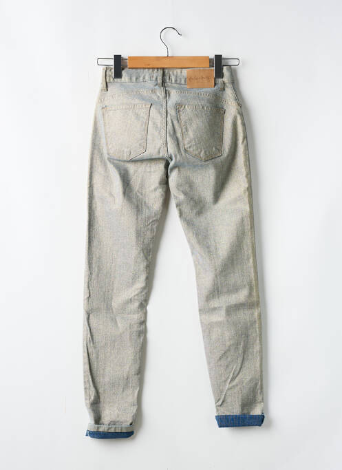 Jeans coupe slim stretch taille normale or AMELIE & AMELIE femme