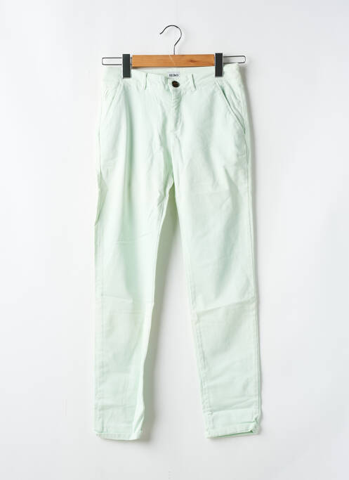 Pantalon chino taille basse taille basse vert REIKO femme