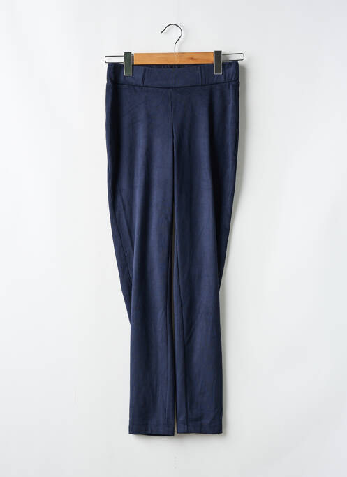 Legging tissage suedine taille normale bleu AKELA KEY femme