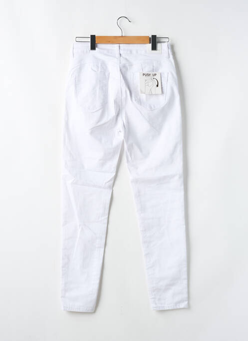 Jeans coupe slim taille normale taille normale blanc BS JEANS femme