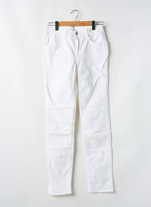 Pantalon slim tissage popeline taille normale beige CIMARRON femme