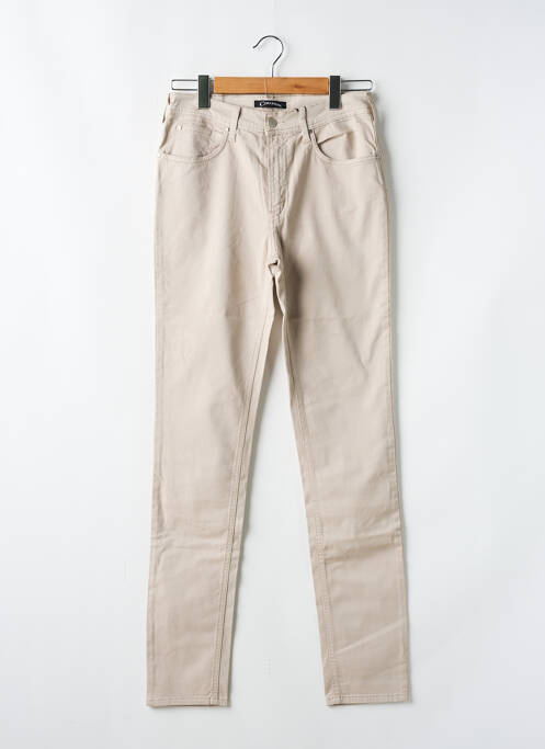 Pantalon slim tissage popeline taille normale gris CIMARRON femme