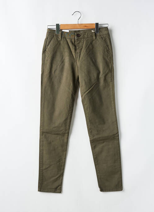 Pantalon chino taille basse taille basse vert CIMARRON femme