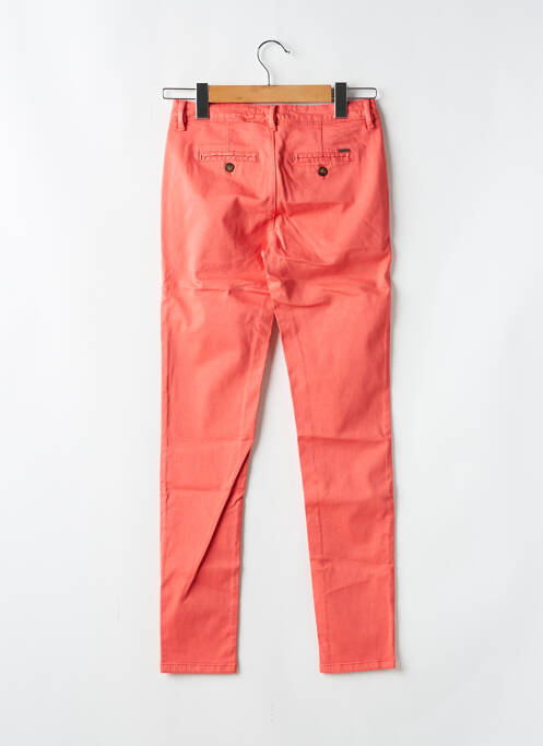 Pantalon chino tissage popeline taille normale orange CIMARRON femme