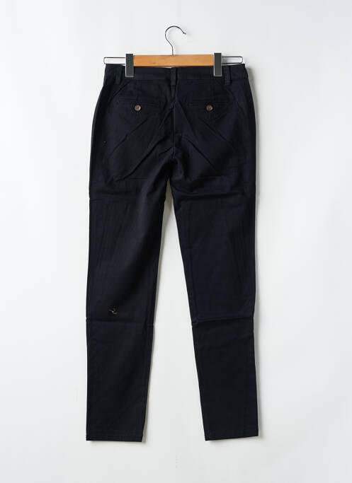Pantalon chino tissage popeline taille normale noir CLOSETTE femme