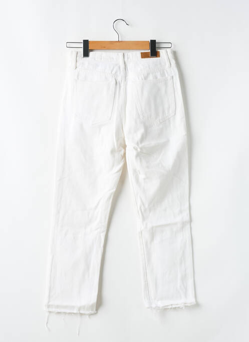Jean coupe mom stretch taille normale blanc F.A.M. femme