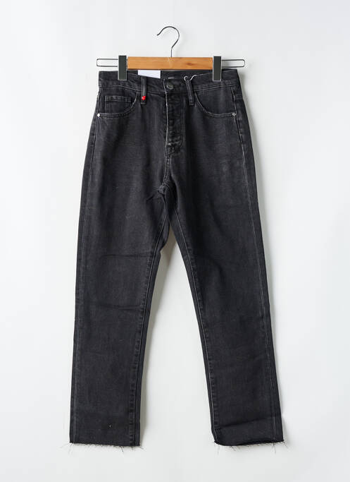 Jean coupe mom poches taille normale noir F.A.M. femme