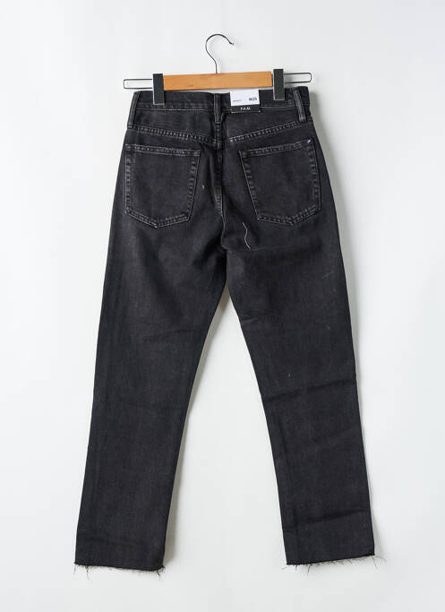 Jean coupe mom poches taille normale noir F.A.M. femme