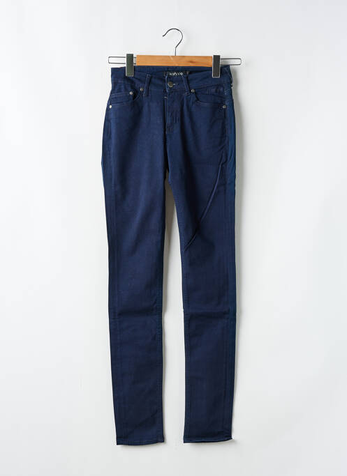Jeans coupe slim tissage brut taille basse bleu KANOPE femme