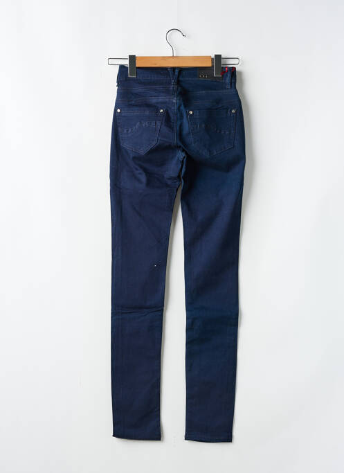 Jeans coupe slim tissage brut taille basse bleu KANOPE femme