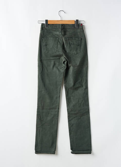 Jeans coupe droite stretch taille normale vert KANOPE femme