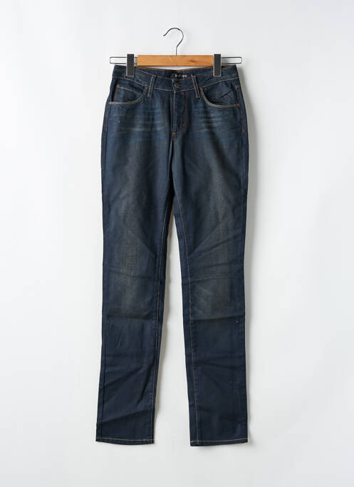 Jeans coupe droite stretch taille normale bleu KANOPE femme