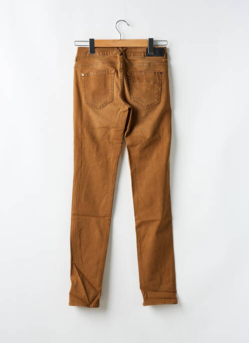 Jeans coupe slim stretch taille normale marron KANOPE femme