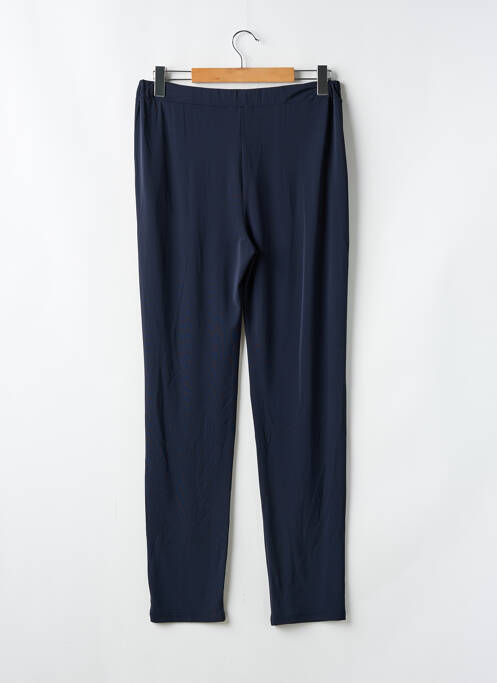 Pantalon droit tissage crêpe taille normale bleu LA FEE MARABOUTEE femme