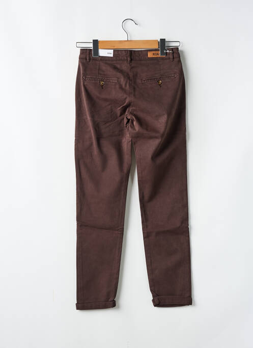 Pantalon chino marron REIKO femme