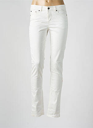 Pantalon slim taille basse taille basse blanc LES P'TITES BOMBES femme