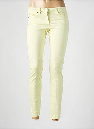 Pantalon 7/8 stretch taille basse jaune LES P'TITES BOMBES femme