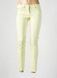 Pantalon 7/8 stretch taille basse jaune LES P'TITES BOMBES femme
