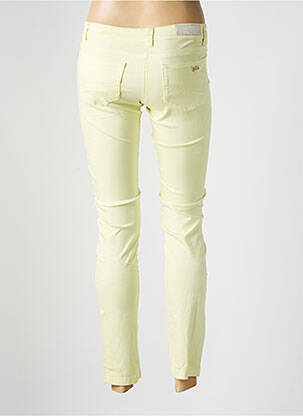 Pantalon 7/8 stretch taille basse jaune LES P'TITES BOMBES femme