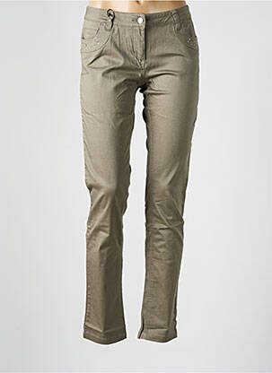 Pantalon slim taille basse taille basse gris LES P'TITES BOMBES femme