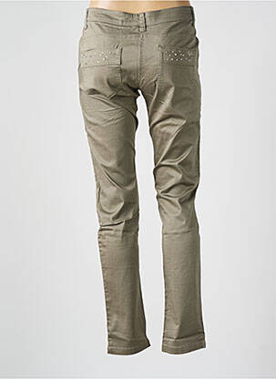 Pantalon slim taille basse taille basse gris LES P'TITES BOMBES femme
