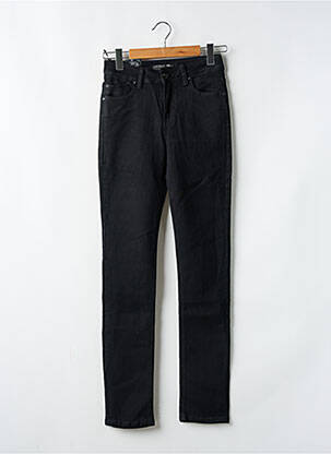 Jeans coupe slim stretch taille haute noir ONADO femme