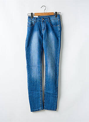 Jeans coupe slim stretch taille normale bleu ONADO femme