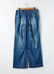 Jean coupe flare stretch taille basse bleu ONLY femme
