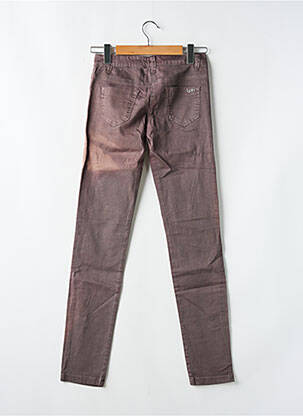 Jeans coupe slim taille basse taille basse marron LES P'TITES BOMBES femme