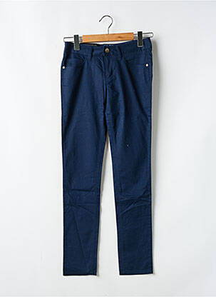 Pantalon slim taille basse taille basse bleu LES P'TITES BOMBES femme