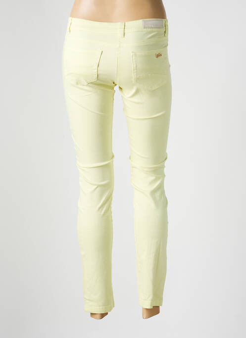 Pantalon 7/8 stretch taille basse jaune LES P'TITES BOMBES femme