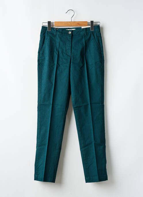 Pantalon chino tissage popeline taille normale vert NICE THINGS femme