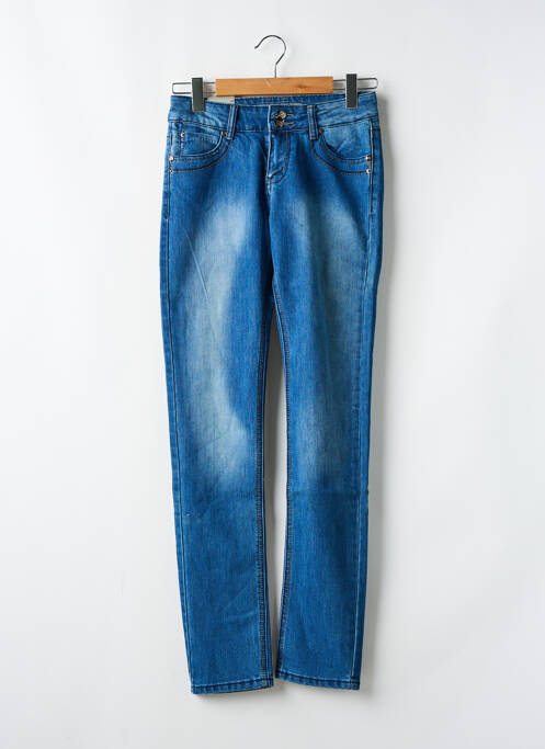 Jeans coupe slim taille basse taille basse bleu ONADO femme